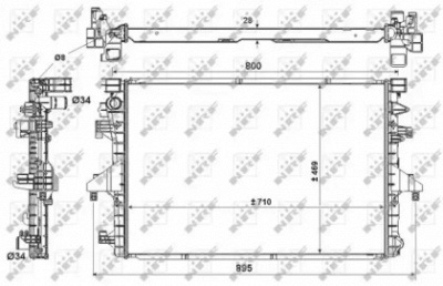 WILMINK GROUP wg1722090 -  Радиатор, охлаждение двигателя
